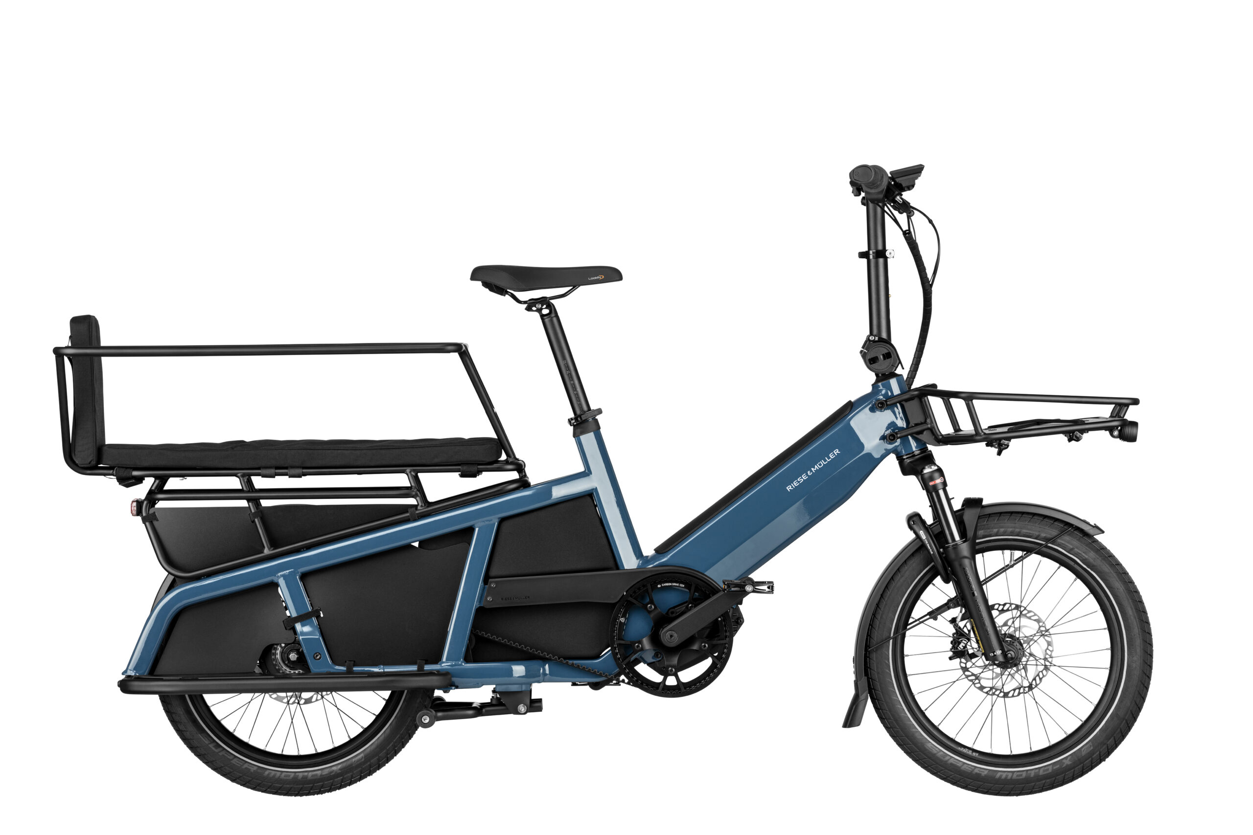 Multitinker vario in Petrol & Black with safety bar kit and front cargo carrier